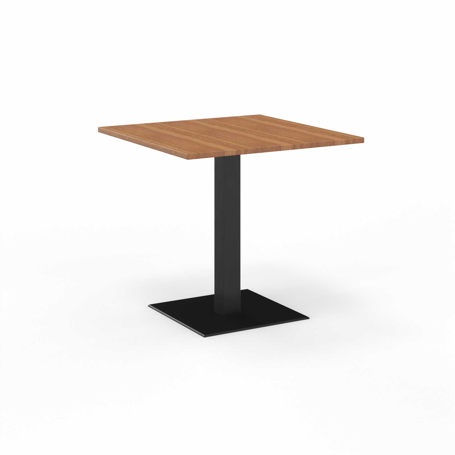 Sitzungstisch Tradingzone GO Swiss 80x80 cm, Nussbaum/Schwarz, Quadratisch, Neu, Tisch - Für professionelle Meetings