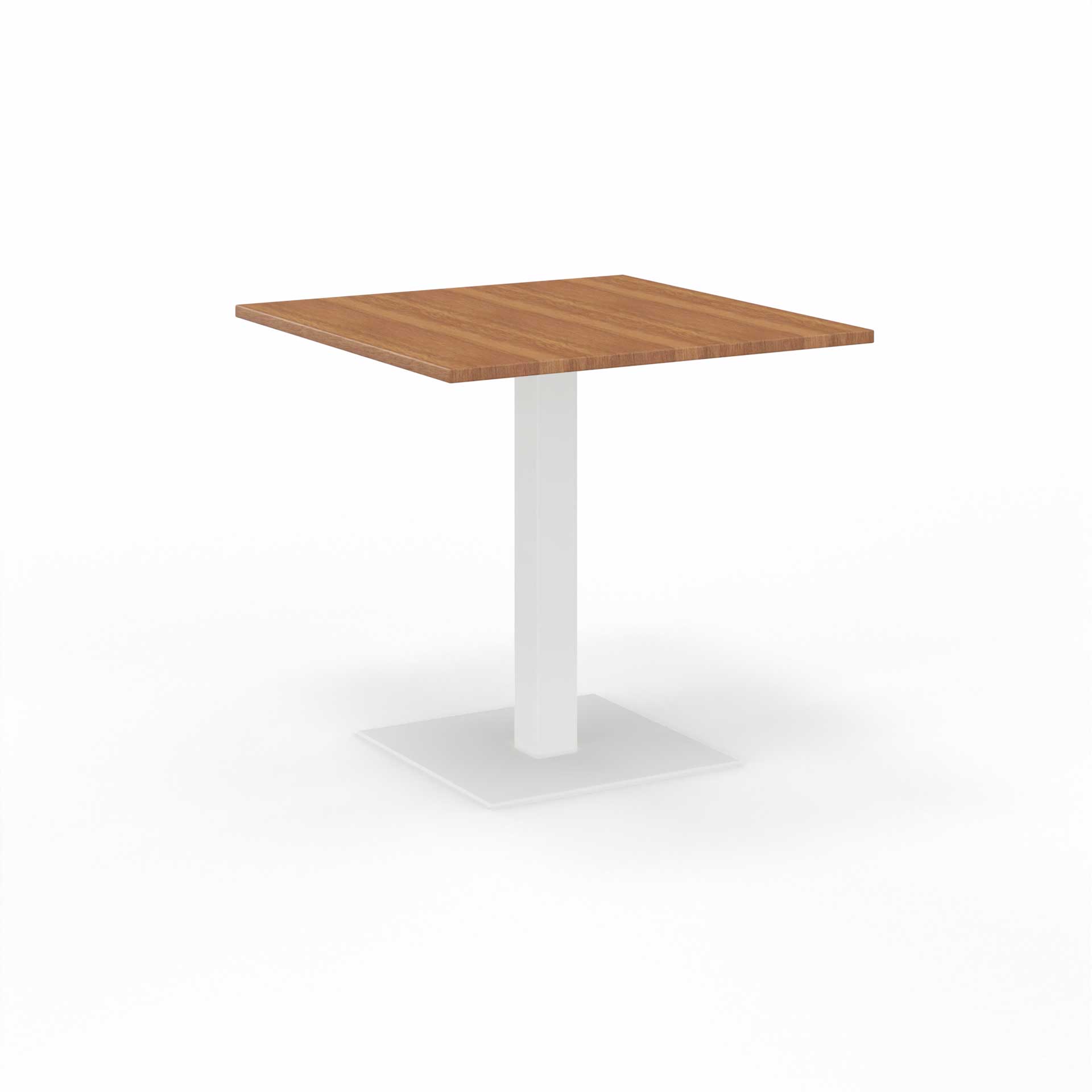 Image of Sitzungstisch Tradingzone GO Swiss 80x80 cm, Nussbaum/Weiss, Quadratisch, Neu, Tisch - Für professionelle Meetings