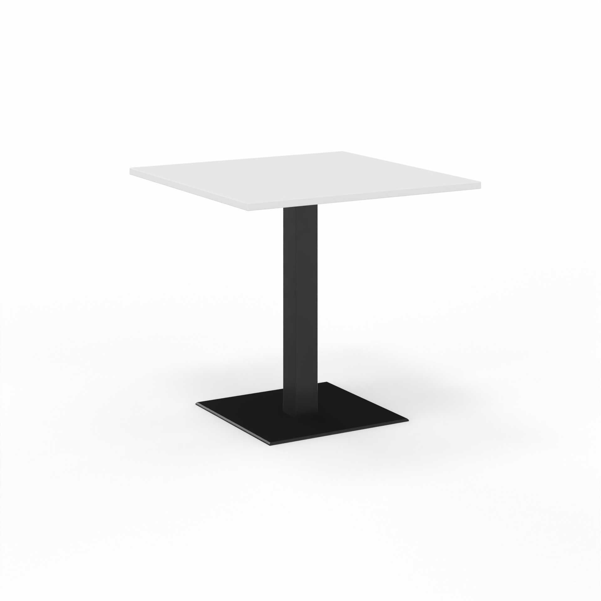 Image of Sitzungstisch Tradingzone GO Swiss 80x80 cm, Weiss/Schwarz, Quadratisch, Neu, Tisch - Für professionelle Meetings