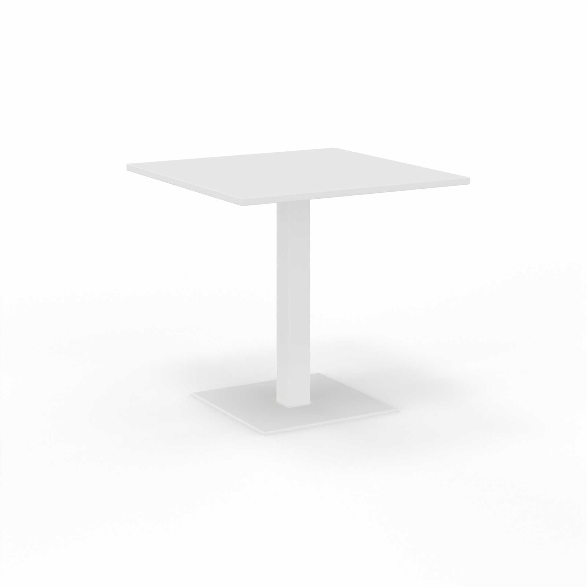 Image of Sitzungstisch Tradingzone GO Swiss 80x80 cm, Weiss/Weiss, Quadratisch, Neu, Tisch - Für professionelle Meetings