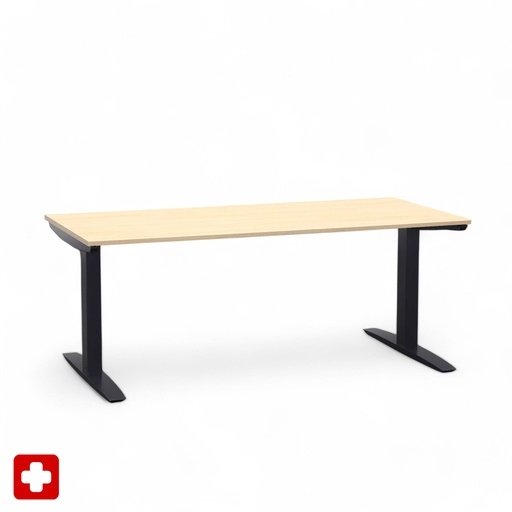 Höhenverstellbare Arbeitstische Sitag SitagActive Liftmatic Light (Eiche, Sehr gut, 180x90, Anthrazit)