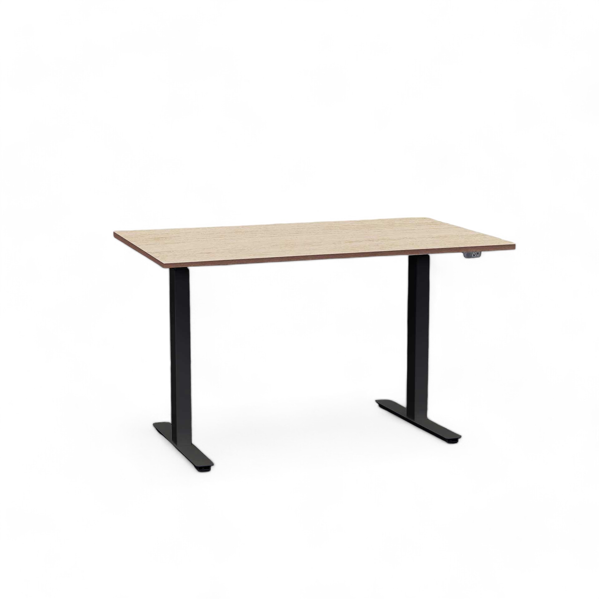Ergonomischer Schreibtisch el. höhenverstellbar Tradingzone Home 2.0 120x70 cm, Eiche hell/Schwarz, Neu, Tisch - ideal fürs Homeoffice oder Büro