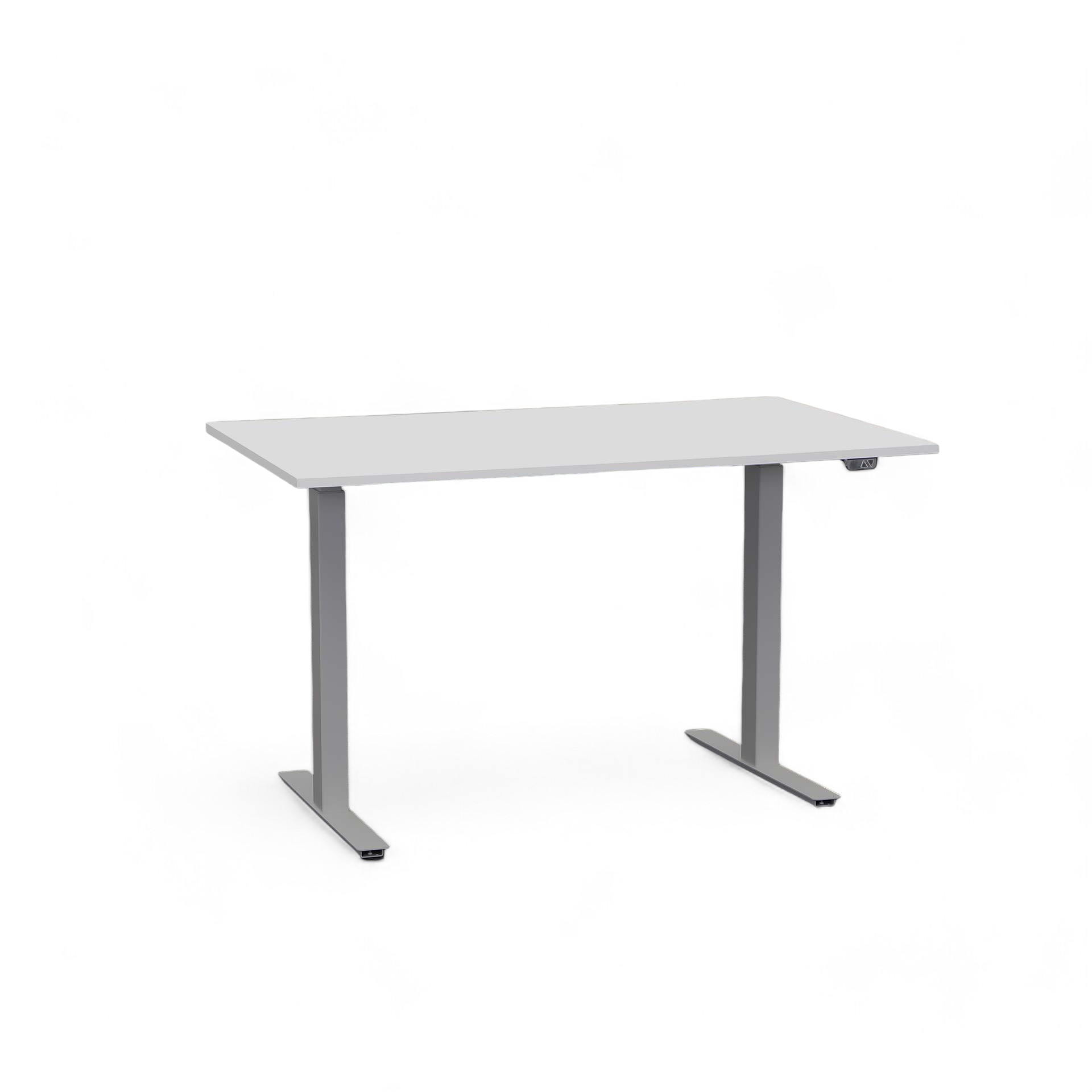 Ergonomischer Schreibtisch el. höhenverstellbar Tradingzone Home 2.0 120x70 cm, Grau/Silbergrau, Neu, Tisch - ideal fürs Homeoffice oder Büro