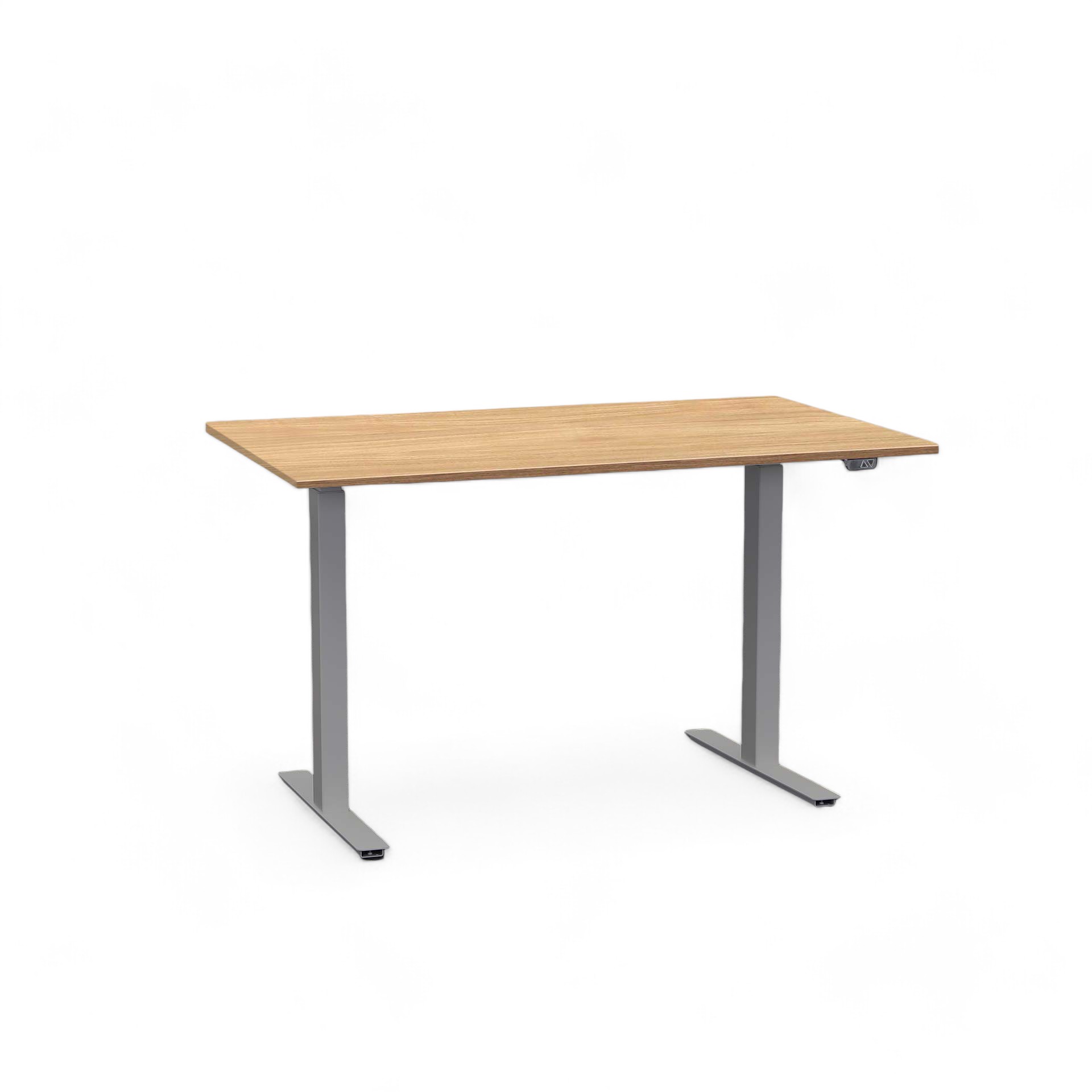 Ergonomischer Schreibtisch el. höhenverstellbar Tradingzone Home 2.0 120x70 cm, Nussbaum/Silbergrau, Neu, Tisch - ideal fürs Homeoffice oder Büro