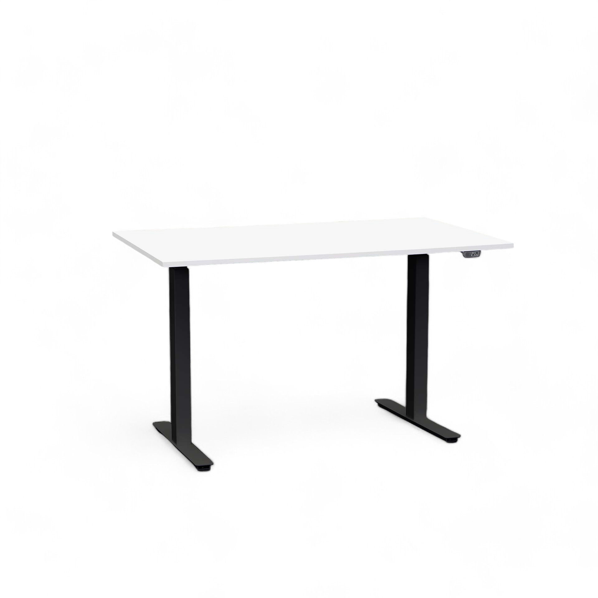 Ergonomischer Schreibtisch el. höhenverstellbar Tradingzone Home 2.0 120x70 cm, Weiss/Schwarz, Neu, Tisch - ideal fürs Homeoffice oder Büro