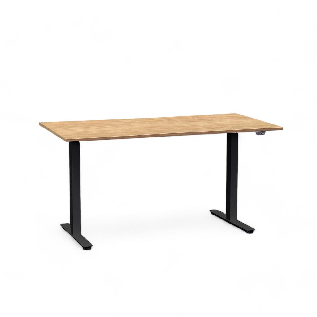 Schreibtisch el. höhenverstellbar Tradingzone Home 2.0 (Nussbaum, Neu, 140x70, Schwarz)