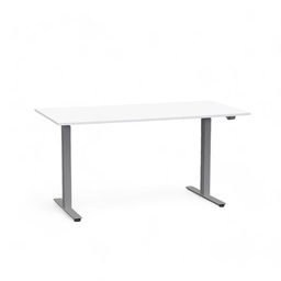 Schreibtisch el. höhenverstellbar Tradingzone Home 2.0 (Weiss, Neu, 140x70, Silbergrau)