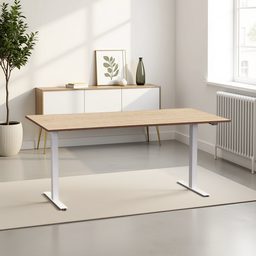 Schreibtisch el. höhenverstellbar Tradingzone Home 2.0 (Neu, 160x80, Eiche hell, Weiss)