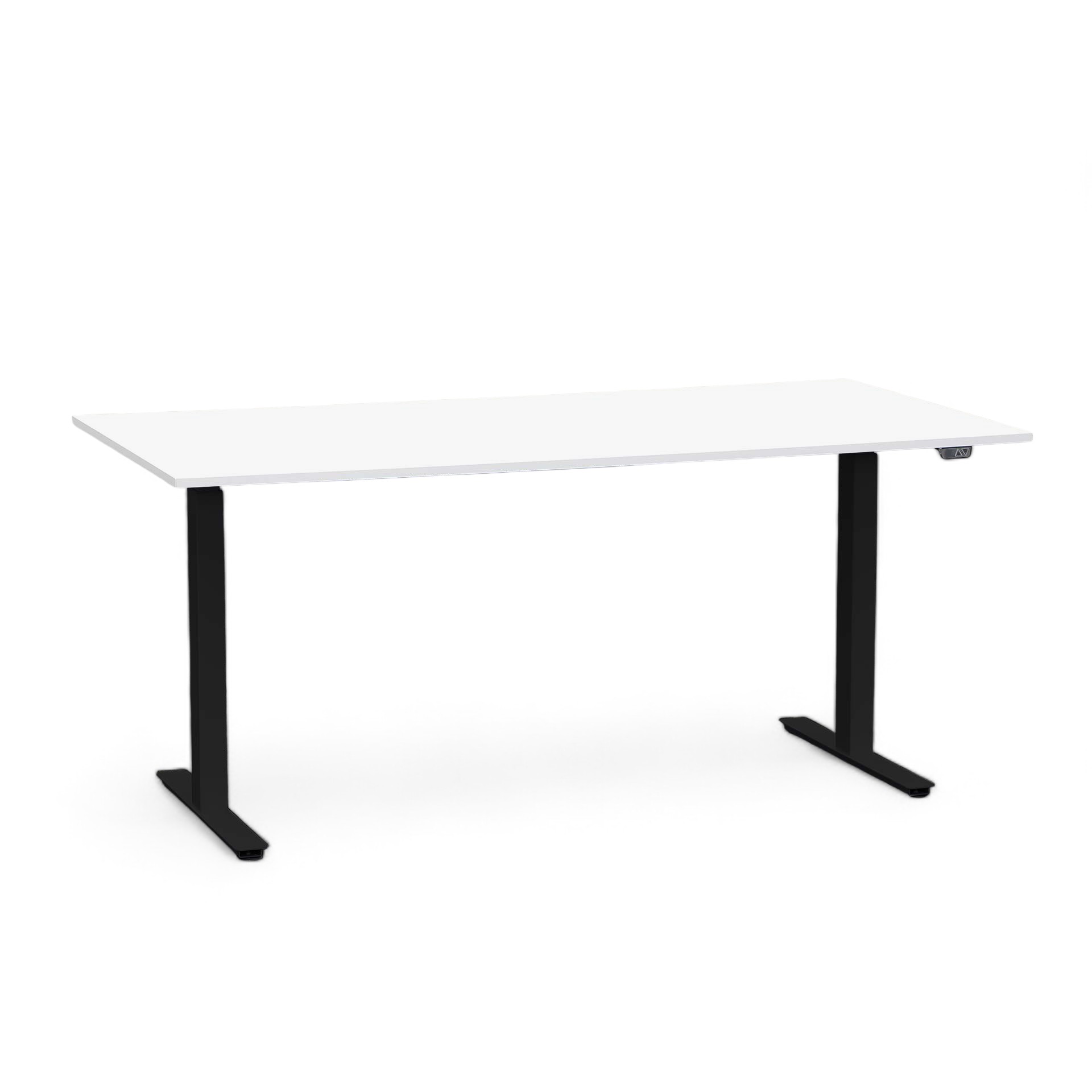 Ergonomischer Schreibtisch el. höhenverstellbar Tradingzone Home 2.0 160x80 cm, Weiss/Schwarz, Neu, Tisch - ideal fürs Homeoffice oder Büro