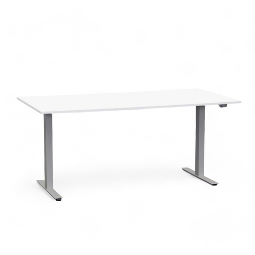 Schreibtisch el. höhenverstellbar Tradingzone Home 2.0 (Weiss, Neu, 160x80, Silbergrau)