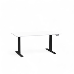 Elektrisch höhenverstellbarer Schreibtisch Tradingzone Work Pro (Weiss, Neu, 140x70, Schwarz)