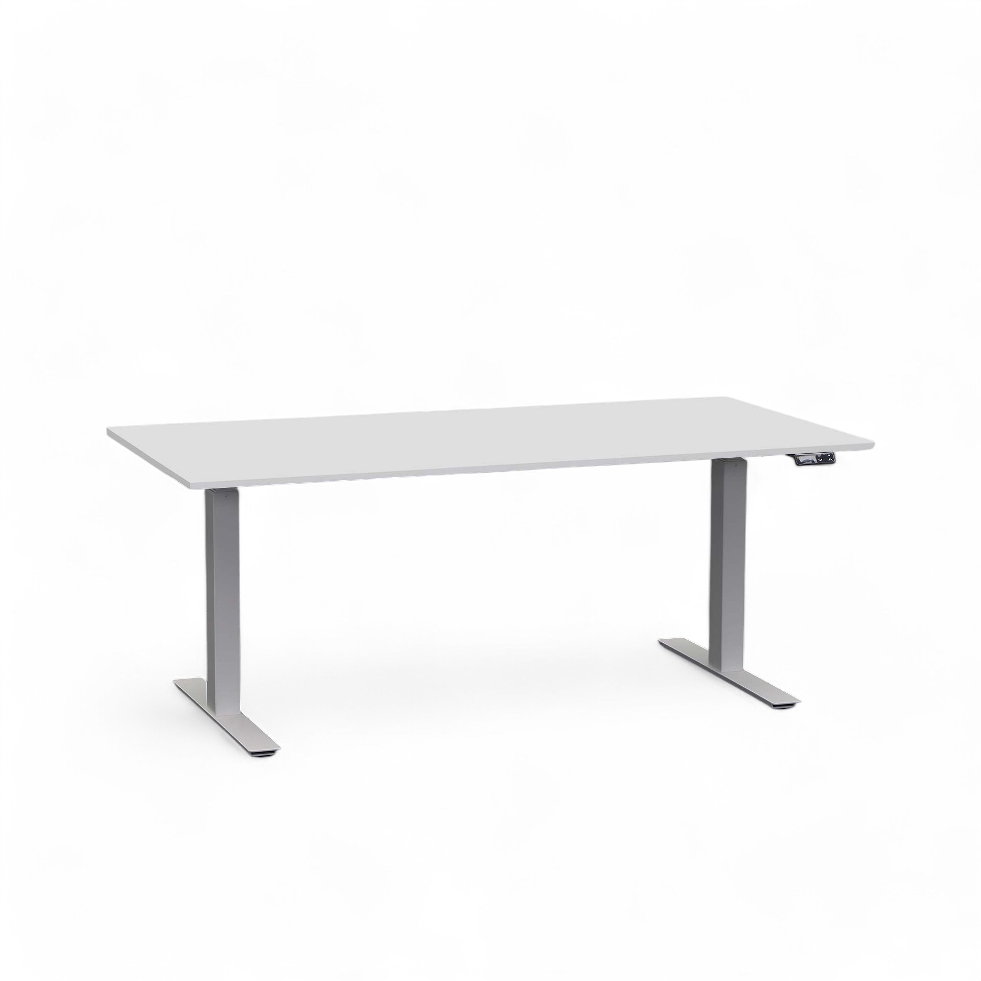 Scrivania regolabile elettricamente in altezza Tradingzone Work Pro (Grigio chiaro, Nuovo, 160x80, Grigio argento)