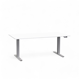 Elektrisch höhenverstellbarer Schreibtisch Tradingzone Work Pro (Neu, 160x80, Weiss, Silbergrau)