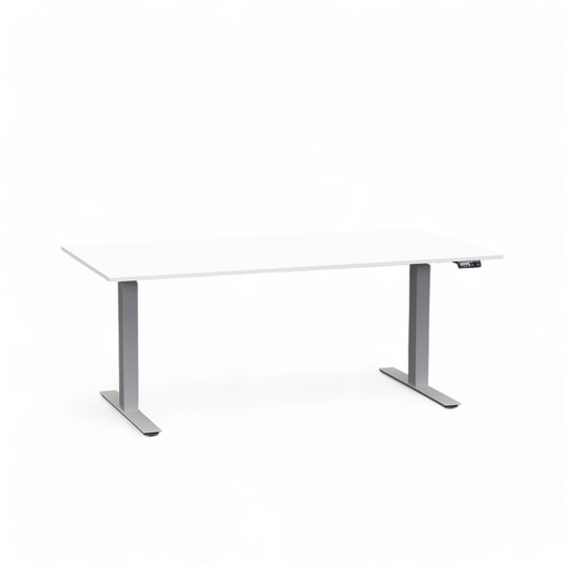 Elektrisch höhenverstellbarer Schreibtisch Tradingzone Work Pro (Neu, 160x80, Weiss, Silbergrau)