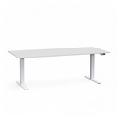 Electrically height-adjustable Tradingzone Work Pro desk (Light gray, New, 180x80, White)