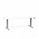 Elektrisch höhenverstellbarer Schreibtisch Tradingzone Work Pro (Neu, 180x80, Weiss, Silbergrau)