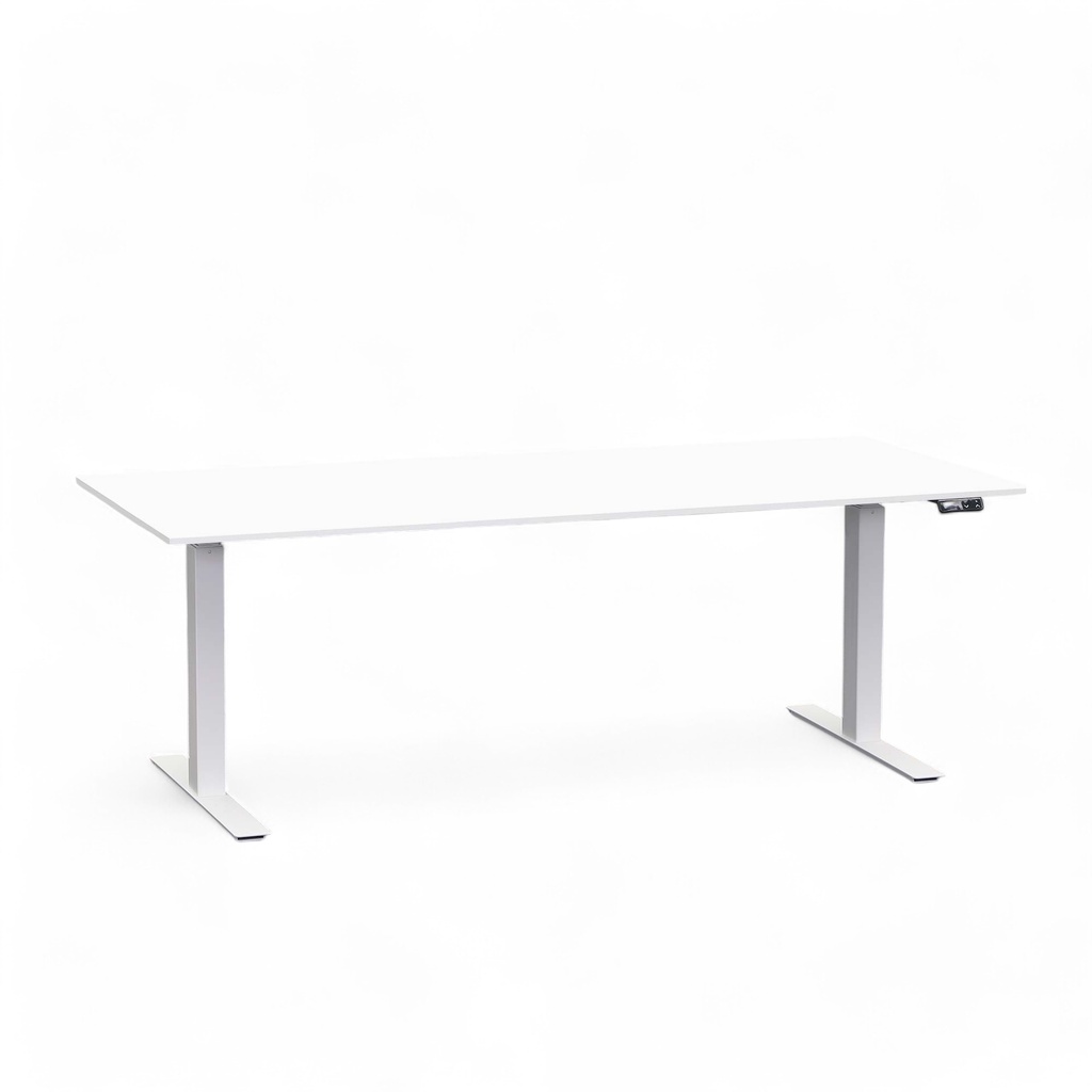 Elektrisch höhenverstellbarer Schreibtisch Tradingzone Work Pro (Weiss, Neu, 180x80, Weiss)