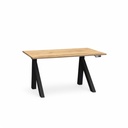Elektrisch höhenverstellbarer Schreibtisch Tradingzone Design Lift (Eiche dunkel, Neu, 120x70, Schwarz)