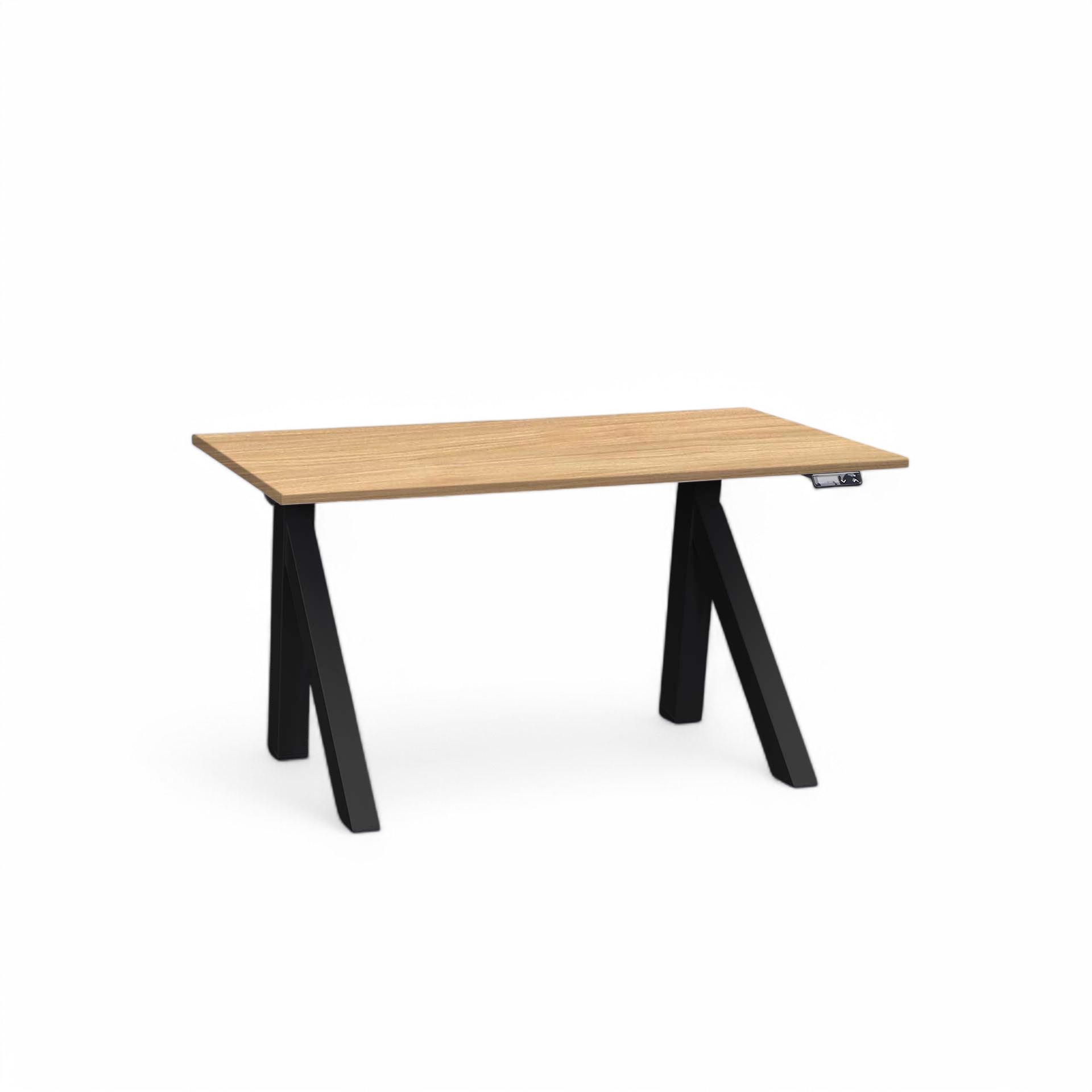 Ergonomischer Elektrisch höhenverstellbarer Schreibtisch Tradingzone Design Lift 120x70 cm, Nussbaum/Schwarz, Neu, Tisch - ideal fürs Homeoffice oder Büro