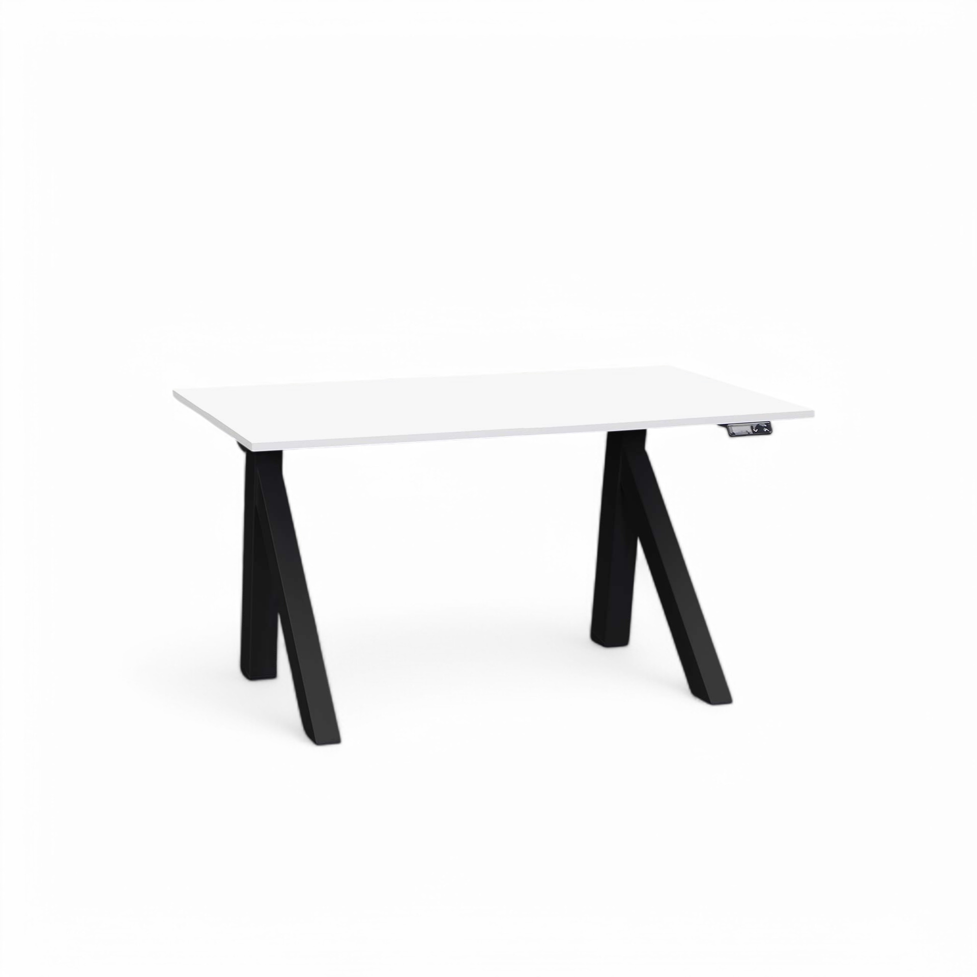 Ergonomique Bureau à hauteur réglable électriquement Tradingzone Design Lift 120x70 cm, Blanc/Noir, Nouveau, Pupitre - idéal pour le bureau ou la maison