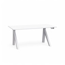 Elektrisch höhenverstellbarer Schreibtisch Tradingzone Design Lift (Weiss, Neu, 140x70, Weiss)