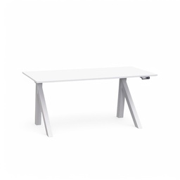 Elektrisch höhenverstellbarer Schreibtisch Tradingzone Design Lift (Weiss, Neu, 140x70, Weiss)