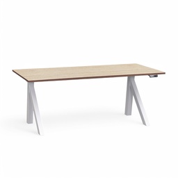 Elektrisch höhenverstellbarer Schreibtisch Tradingzone Design Lift (Neu, 160x80, Eiche hell, Weiss)