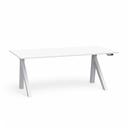 Elektrisch höhenverstellbarer Schreibtisch Tradingzone Design Lift (Sehr gut, 160x80, Weiss, Weiss)