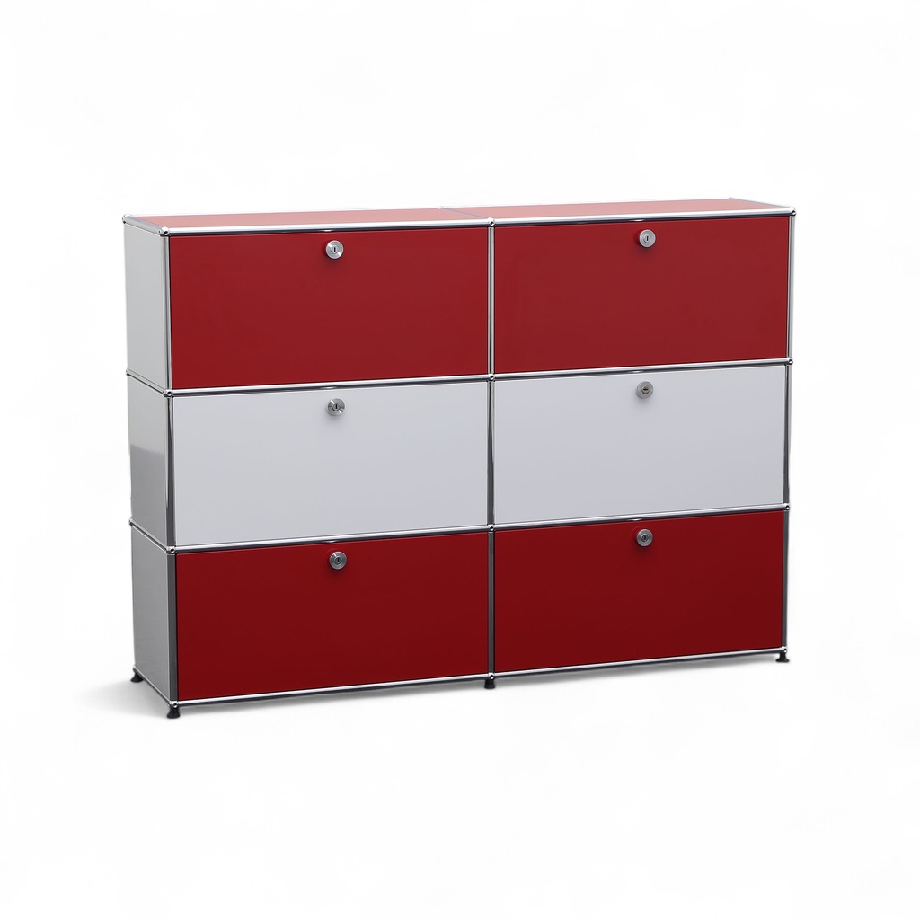 Sideboard USM Haller (Lichtgrau, Normal gebraucht, mit Transportschloss)