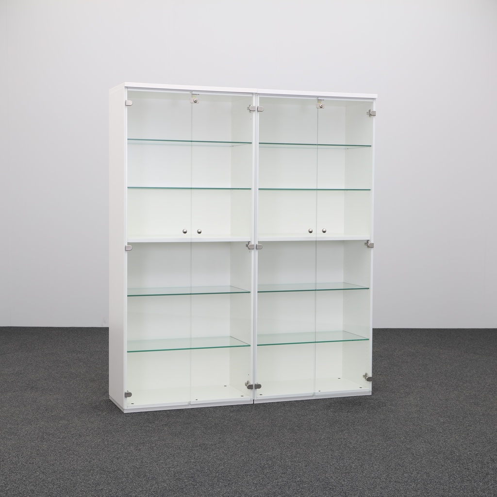 Flügeltürschränke mit Glasfront (Gut, mit Schlüssel)