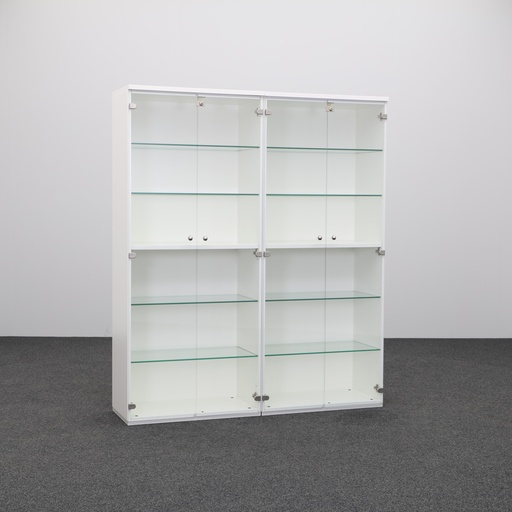 Flügeltürschränke mit Glasfront (Gut, mit Schlüssel)