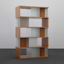 Design Bücherregal Holz Glas (Normal gebraucht)