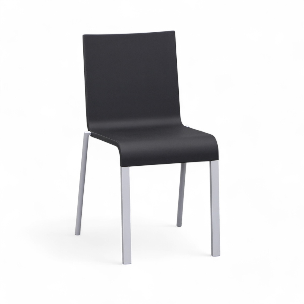 Vitra 03 Stuhl stapelbar Schwarz ohne Armlehnen, Gut - Perfekt für komfortables Sitzen