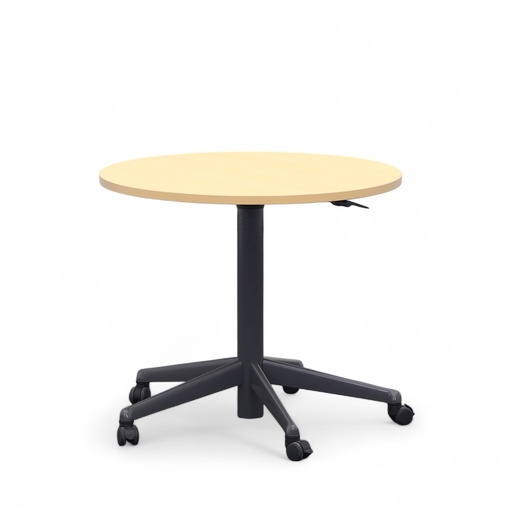 Table de conférence réglable en hauteur Steelcase sur roulettes (Normalement utilisé, 80x80)