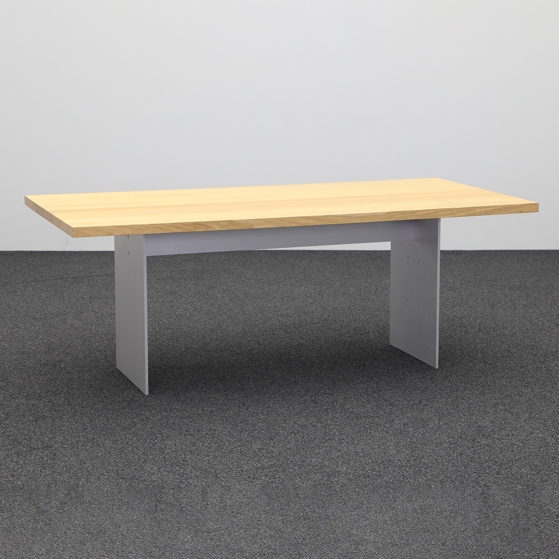 Konferenztisch Zoom 200x99 cm, Eiche/Silbergrau, Rechteckig, Gut, Tisch - Hochwertig & langlebig