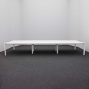 Grosser Konferenztisch Vitra, weiss (Normal gebraucht)