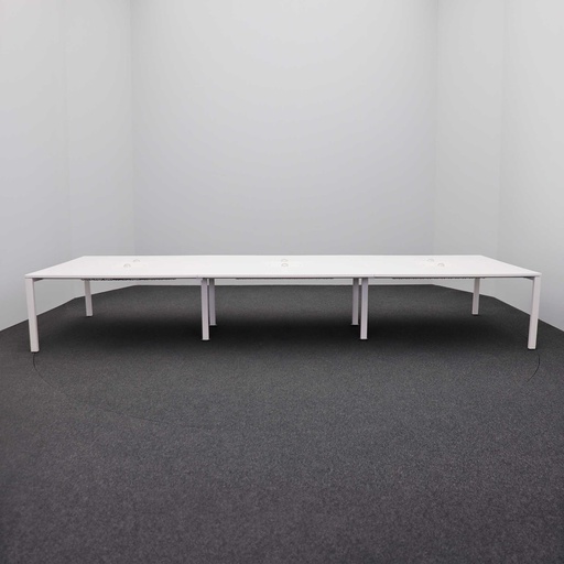 Grosser Konferenztisch Vitra, weiss (Normal gebraucht)