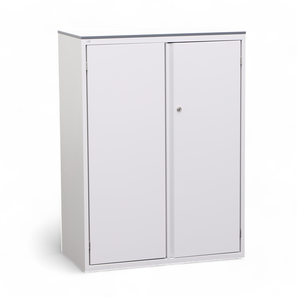 Metallschrank Lista LO One, weiss, mit Flügeltüren (Gut)