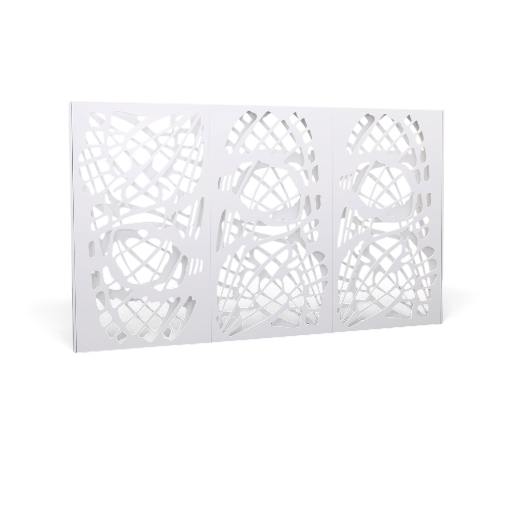 Cloisons de séparation MDF 300x180 cm, Blanc, Normalement utilisé