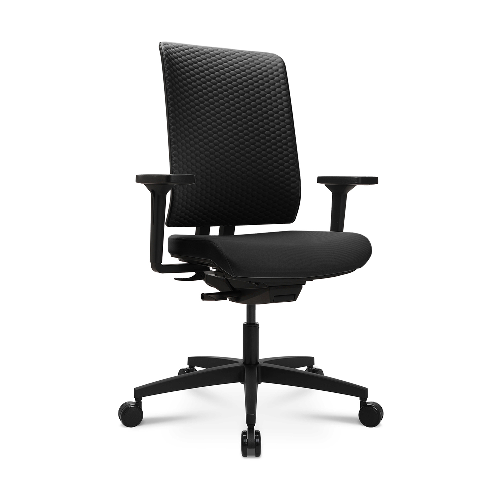 Chaise de bureau Tradingzone Green avec accoudoirs 3D, Noir, Nouveau, Chaise ergonomique - idéale pour un travail flexible