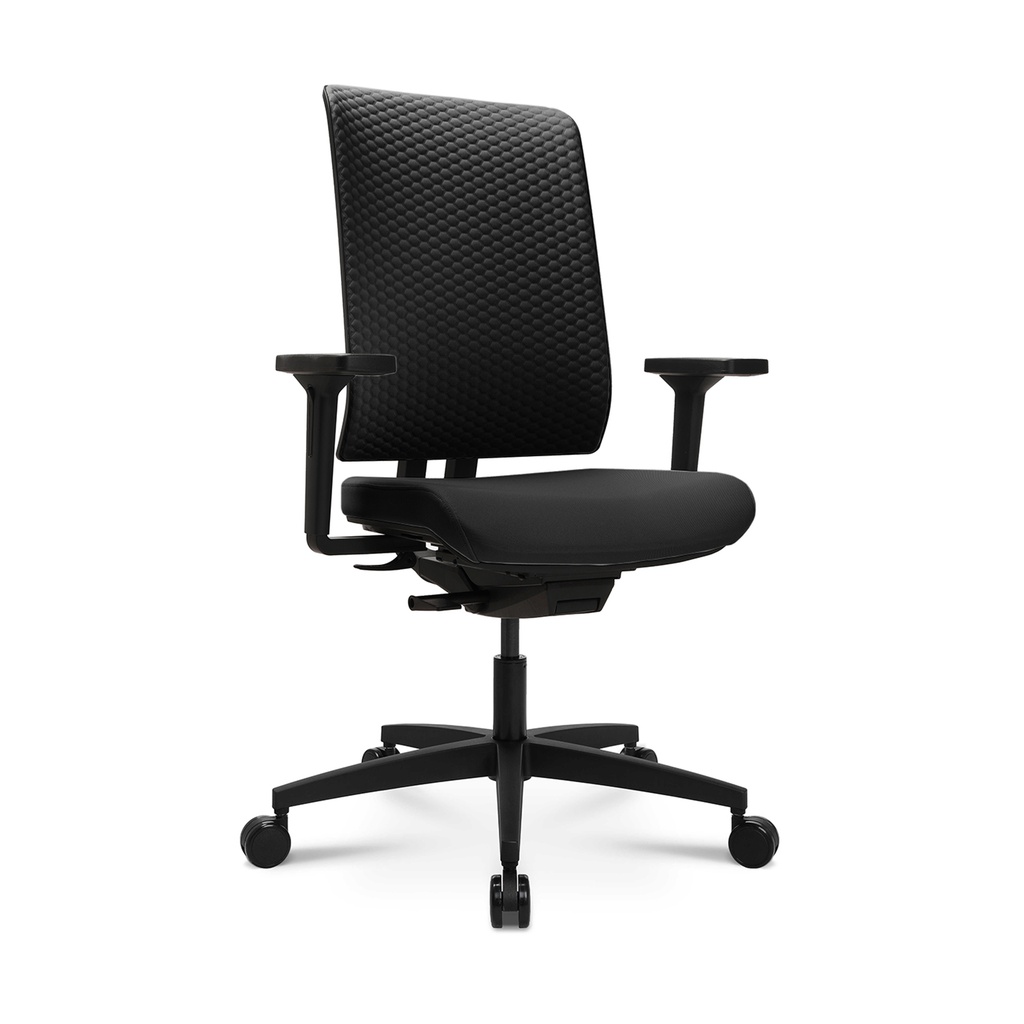 Chaise de bureau Tradingzone Green avec accoudoirs 3D, Noir, Très bon, Chaise ergonomique - idéale pour un travail flexible