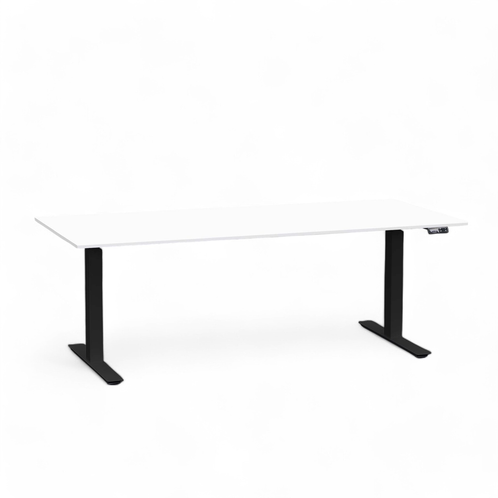 Ergonomischer Stehpult höhenverstellbar Rol Elevate 180x80 cm, Weiss/Schwarz, Neu, Tisch - ideal fürs Homeoffice oder Büro