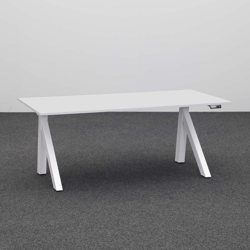 Stehpult höhenverstellbar Rol Split Dynamic (Grau, Sehr gut, 160x80, Weiss)