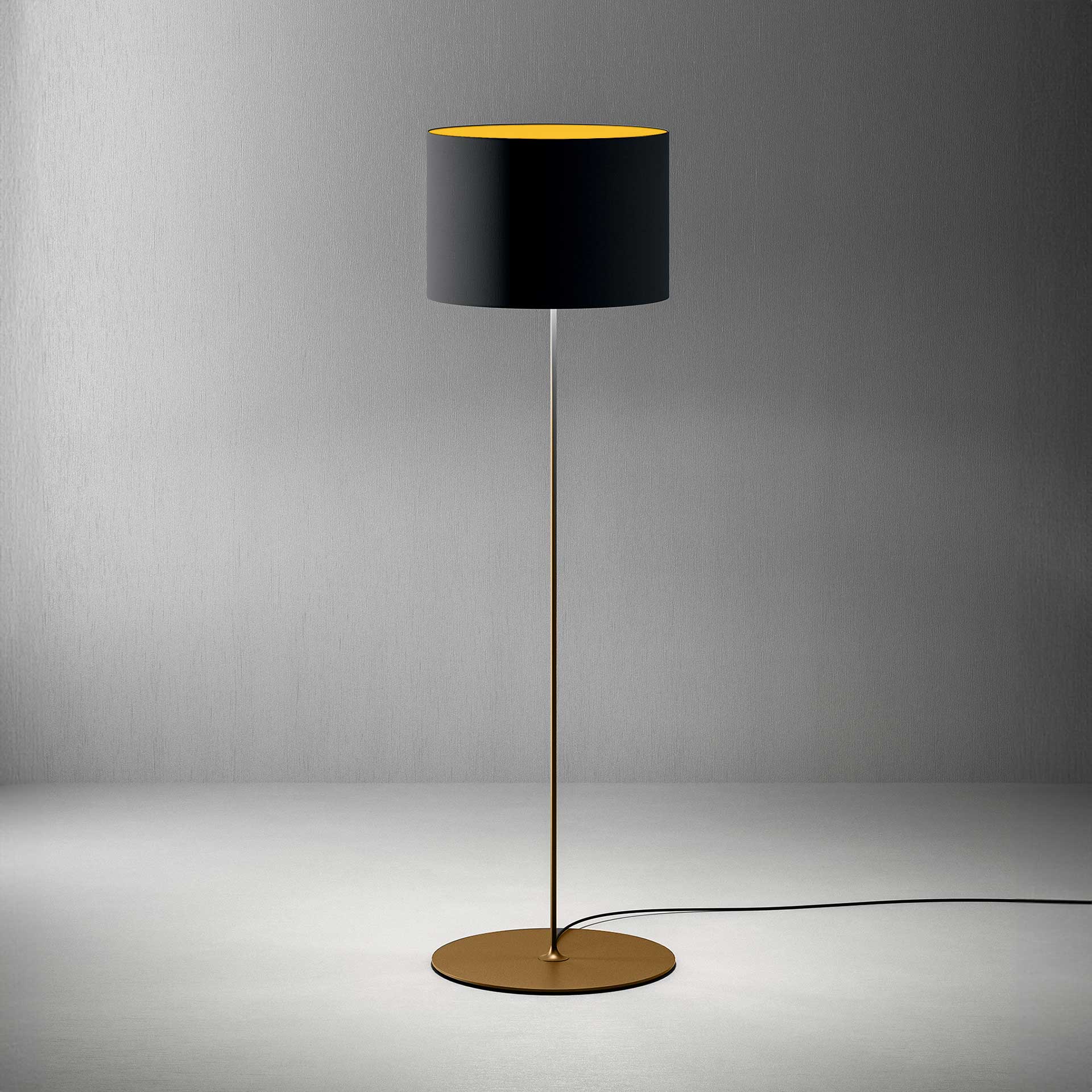 Stehlampen Quadrifoglio Half Moon (Gelb, Neu, Gold)