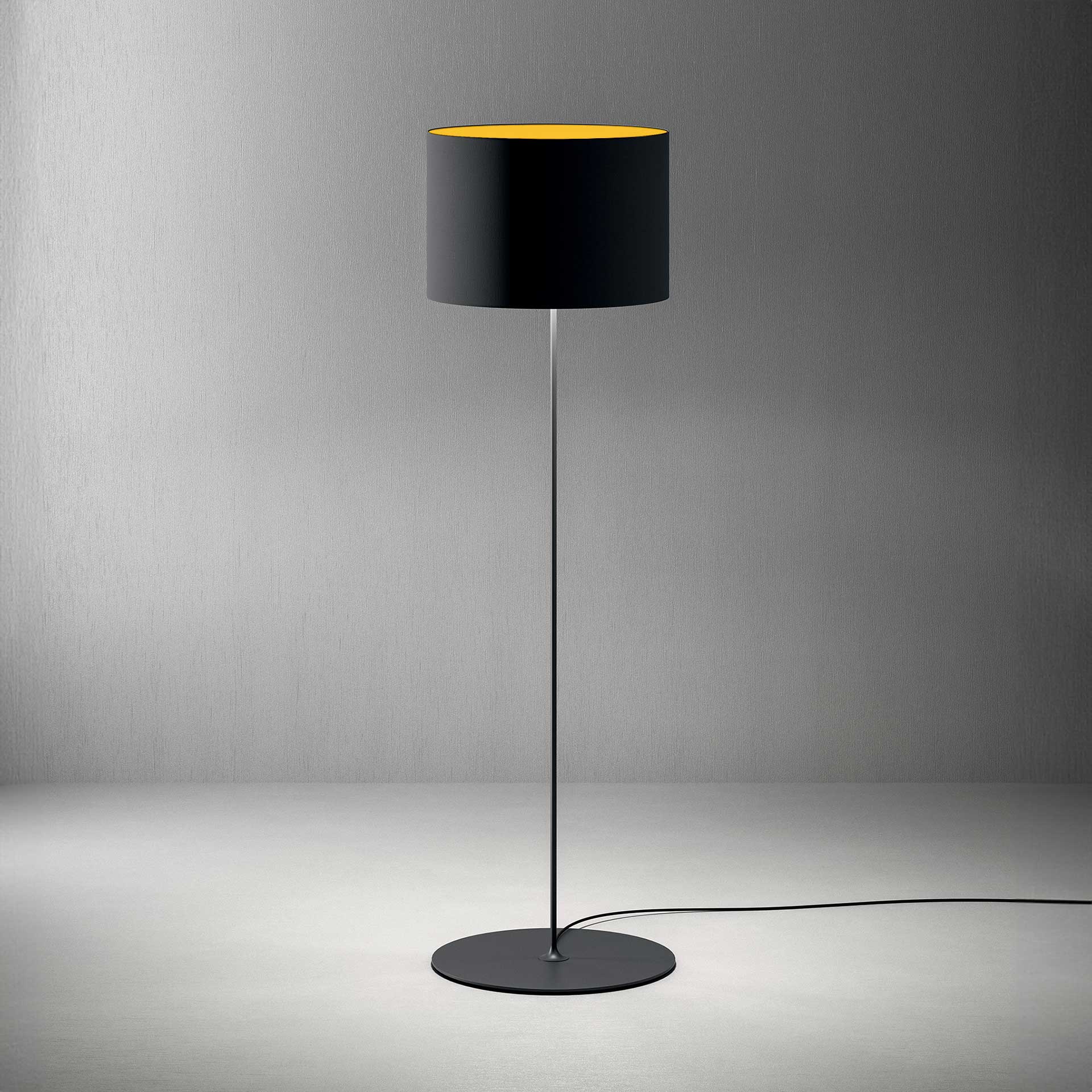 Stehlampen Quadrifoglio Half Moon (Gelb, Neu, Schwarz)