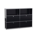 Highboard USM Haller (Schwarz, Normal gebraucht, mit Schlüssel)