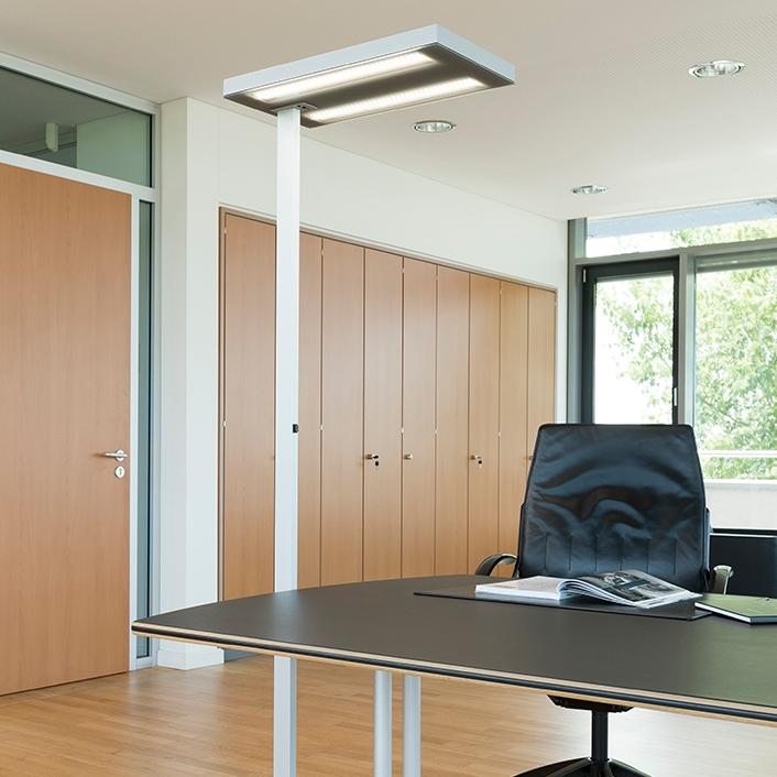 LED Stehlampe Tradingzone Free SPD-SEN (Weiss, Neu)