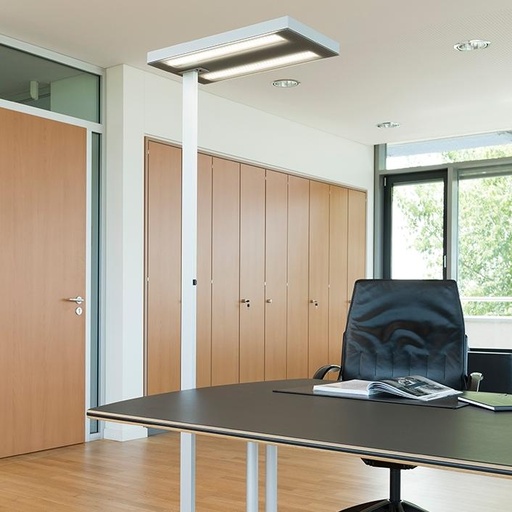 LED Stehlampe Tradingzone Free SPD-SEN (Weiss, Neu)