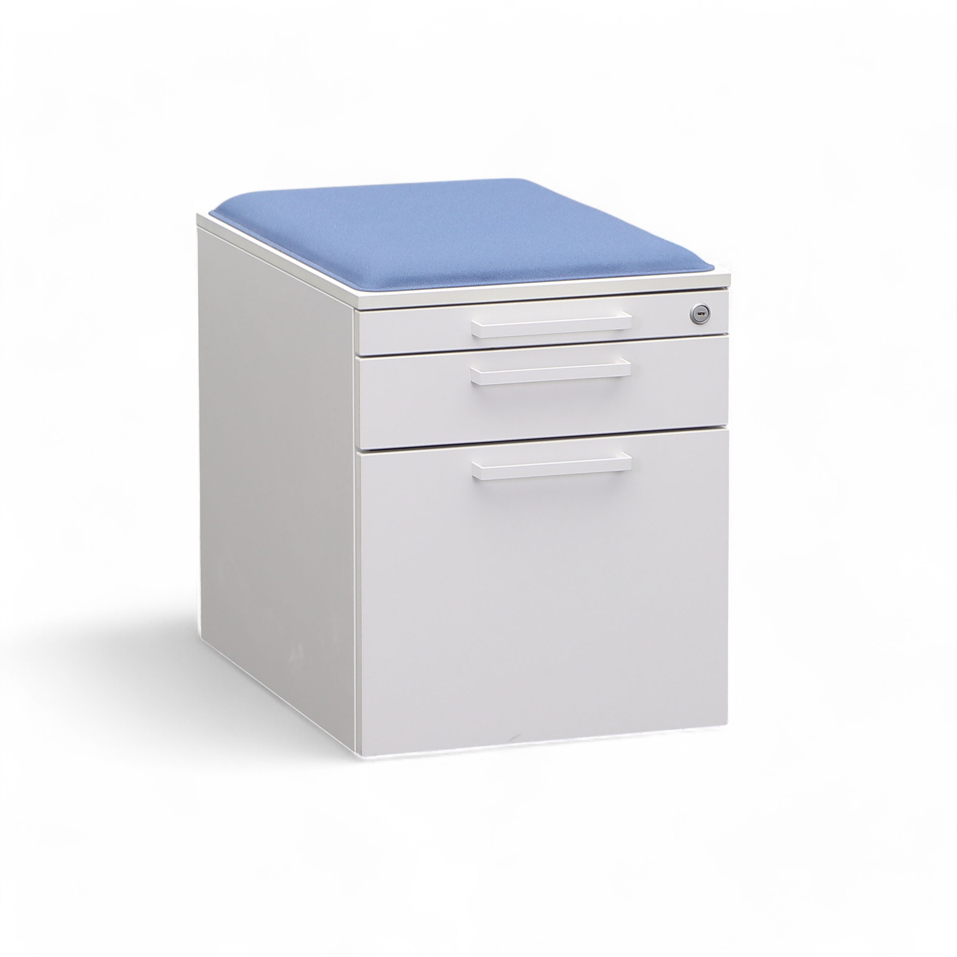 Rollcontainer Steelcase, Weiss, mit Hängeregister & Stauraum, Gut – perfekt für modernes Büro