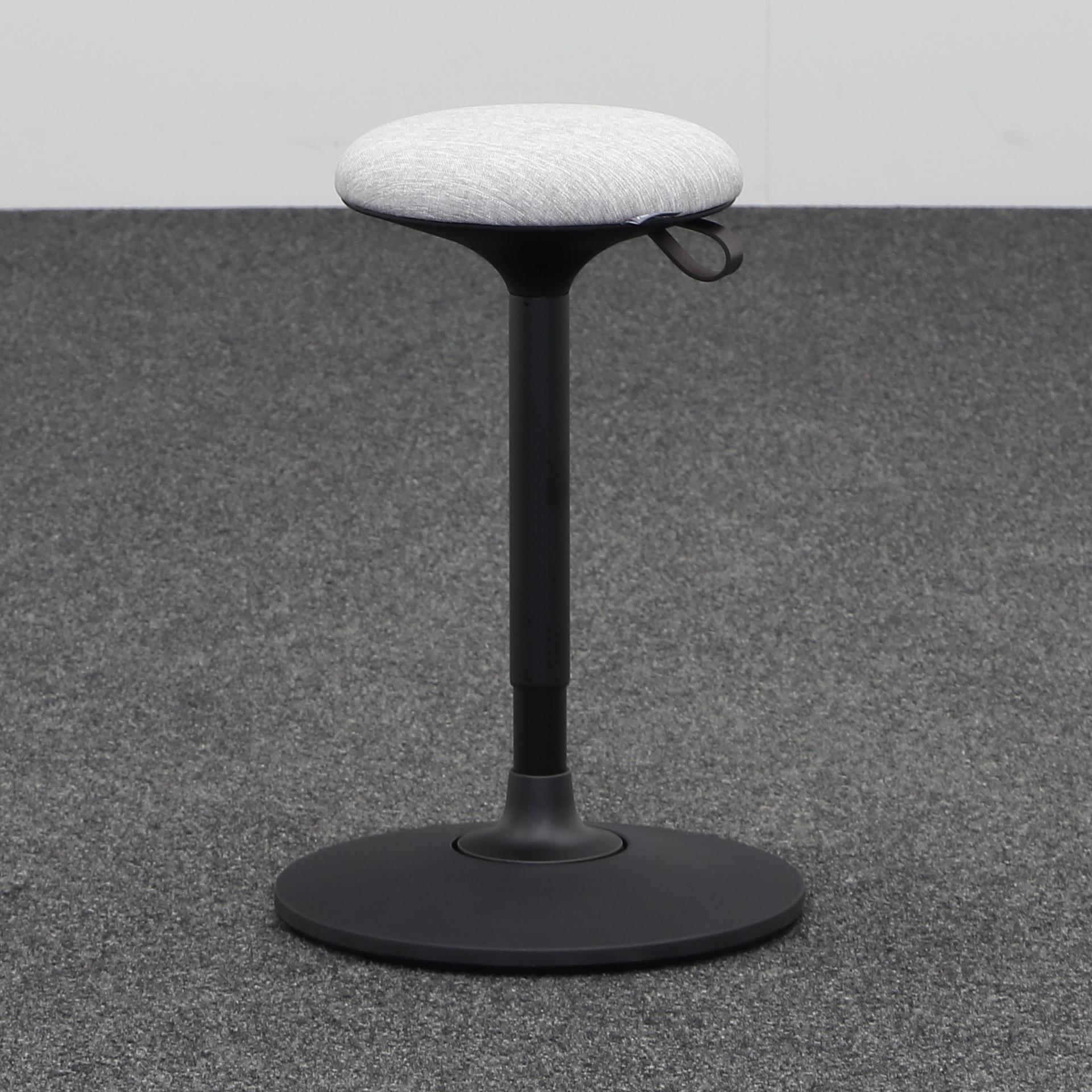 Tabouret de bureau Narbutas Wobby Gris, Assise dynamique - optimale pour une assise saine